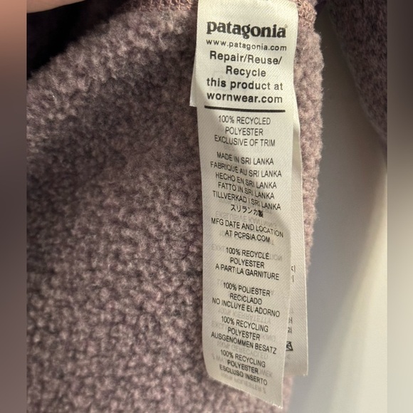 Patagonia Better Sweater 1/4-Zip Hazy Purple Medium - Picture 6 of 10